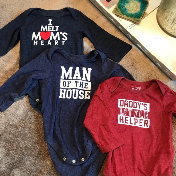 The Children's Place Other - *Host Pick*! 3 Children's Place Long Sleeve Onesies